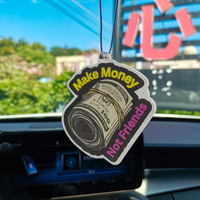 JDM Style Car Air Freshener Auto Rearview Mirror Aromatherapy Flavoring Perfume Diffuser Dollars Shaped Solid Paper Pendant