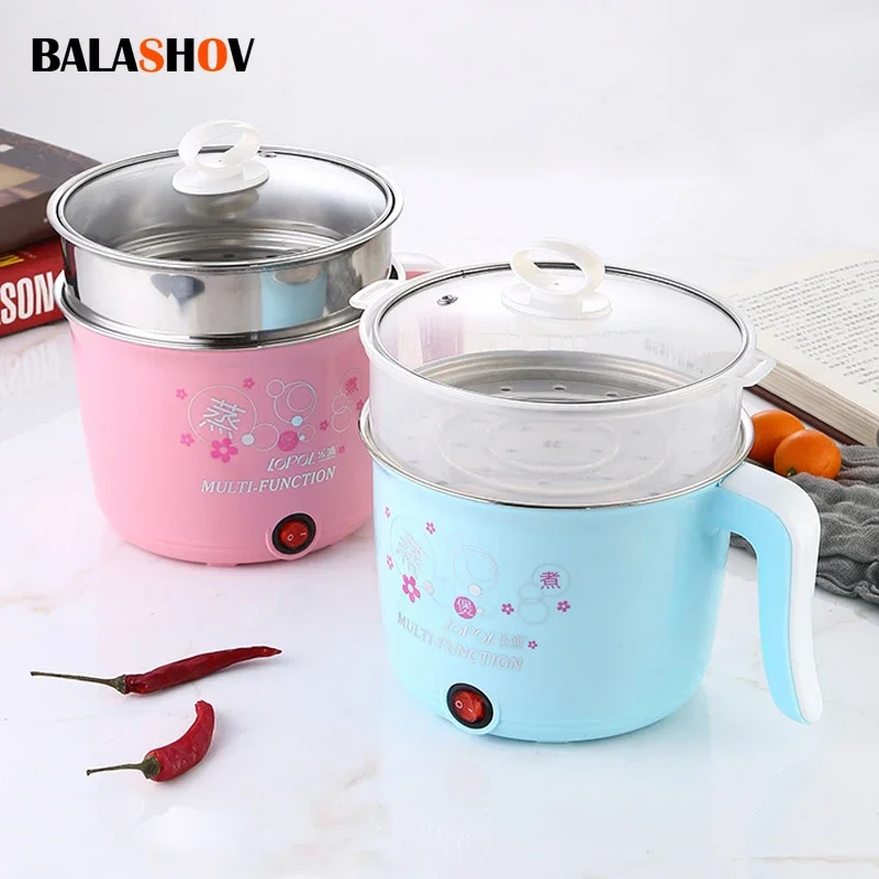 

220V Multifunction Electric Cooker Home Hot Pot 1-2 People Heating Pan Cooking Pot Machine Mini Rice Cooker Kitchen Appliances