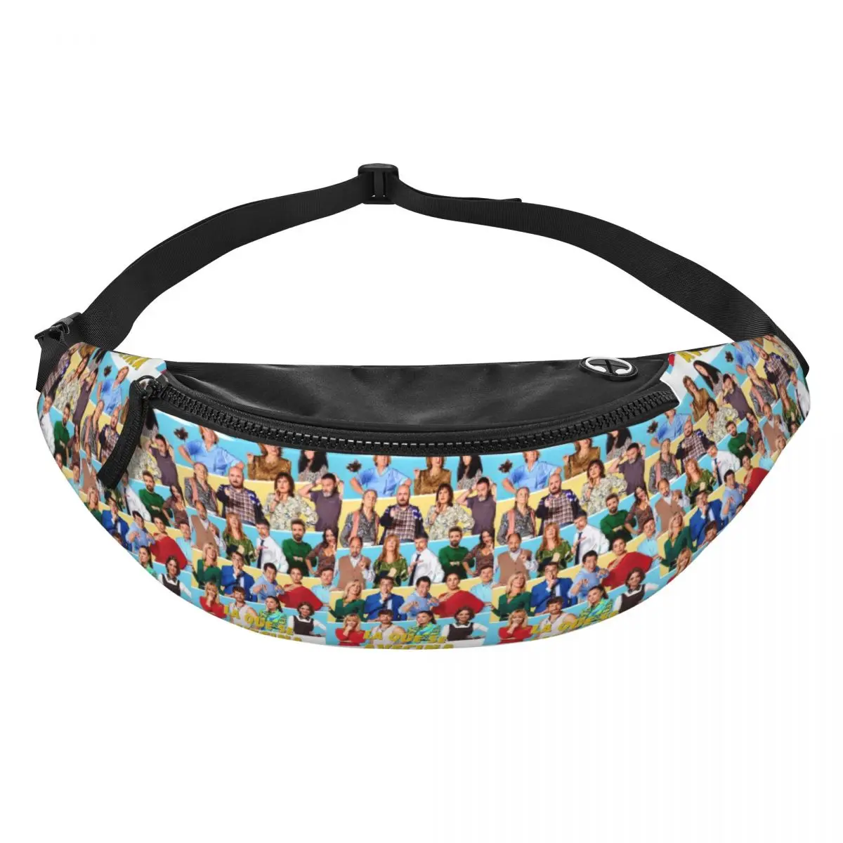 

La Que Se Avecina Fanny Pack Men Women Crossbody Adjustable Waist Bag Travel Running Phone Pouch