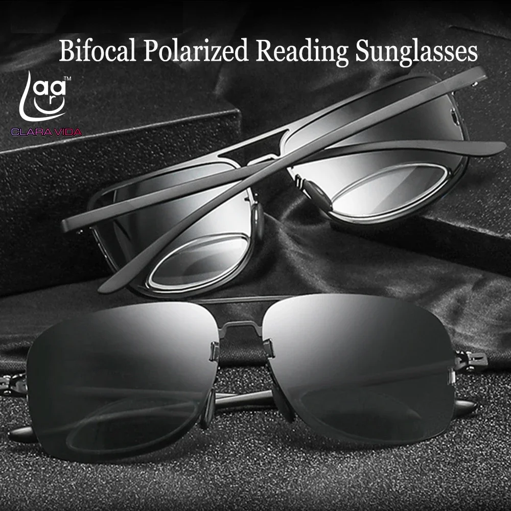 

Bifocal Polarized Reading Sunglasses +0.75 +1 +1.5 +1.75 To +3.75 See Near and Far Retro Pilot Large Frame Polarized Sunglasses