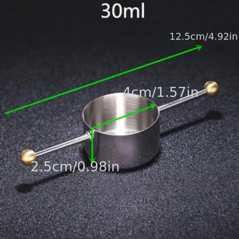 1pc 30ml copo de medição ferramentas barra medida cocktail jigger com alça para ferramentas barra uísque