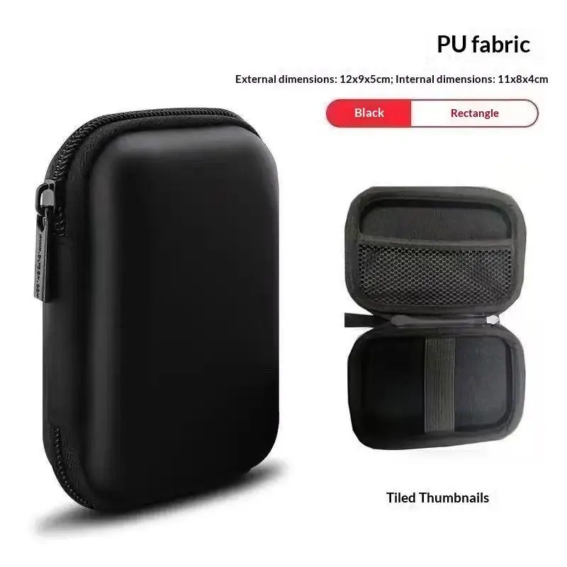 Hard Shell Camera Case Shockproof Compact Design Inner Mesh Pocket for Portable Camera Travel Commute Storage