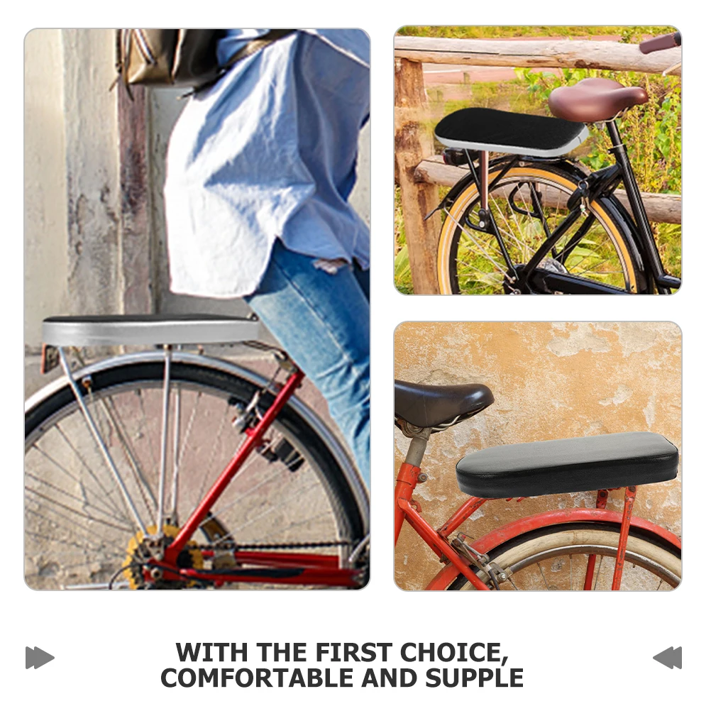 

2Pcs Bike Rear Saddle Thickened Comfortable Rear Seat Pad Shock Absorption Cycling Seat Cushion Wear-Resistant Bike Accessory