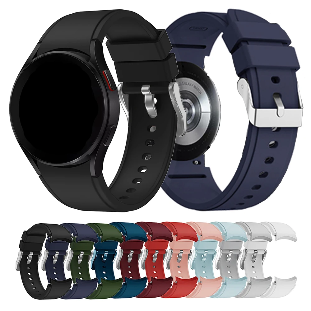 Silicone Strap For Samsung Galaxy Watch 5 Pro 45mm/4 Classic 46mm 42mm Smartwatch Band for Galaxy Watch 7/6/5/4 40mm 44mm