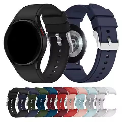 Silicone Strap For Samsung Galaxy Watch 5 Pro 45mm/4 Classic 46mm 42mm Smartwatch Band for Galaxy Watch 7/6/5/4 40mm 44mm