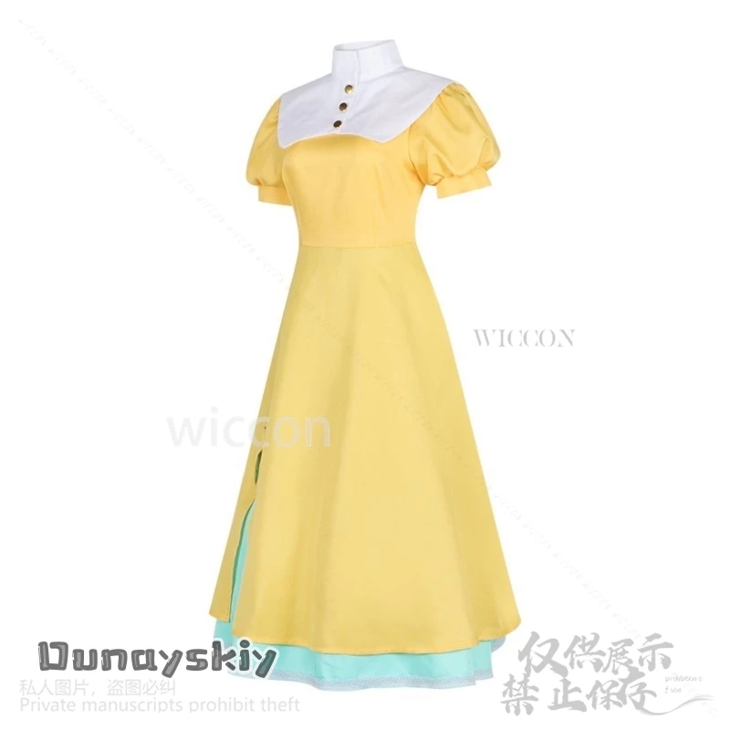 تومويو Daidouji أنيمي كاردكابتور ساكورا تأثيري حلي فستان أصفر جميل Kawaii لطيف لطيف لوليتا الباروكات حفلة كوس مخصصة