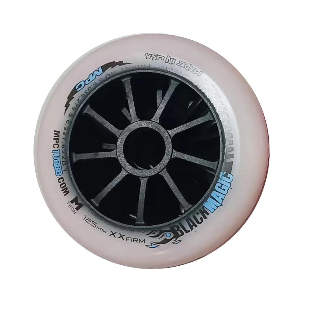 6 قطعة MPC السحر الاسود SRC XXFirm 125 مللي متر المهنية ماراثون سباق عجلات مضمنة سرعة الزلاجات عجلة الطريق المسار التزلج LZ100
