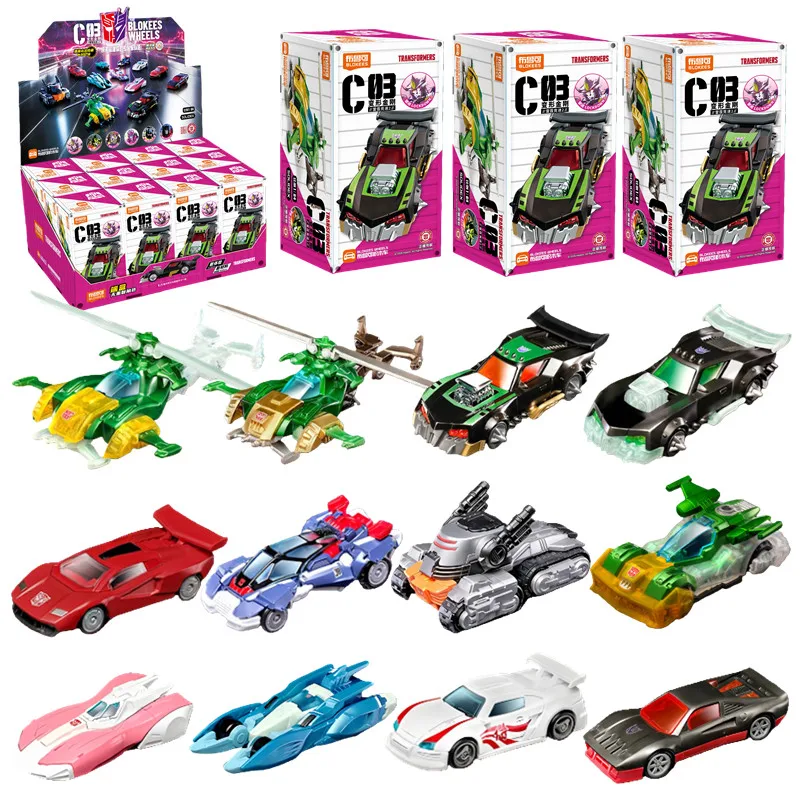 Blokees Transformers cars Vol.3 hidden Lockdown Springer Slug Drift Arcee Grimlock Smokescreen Sideswipe Splicing cars toy model