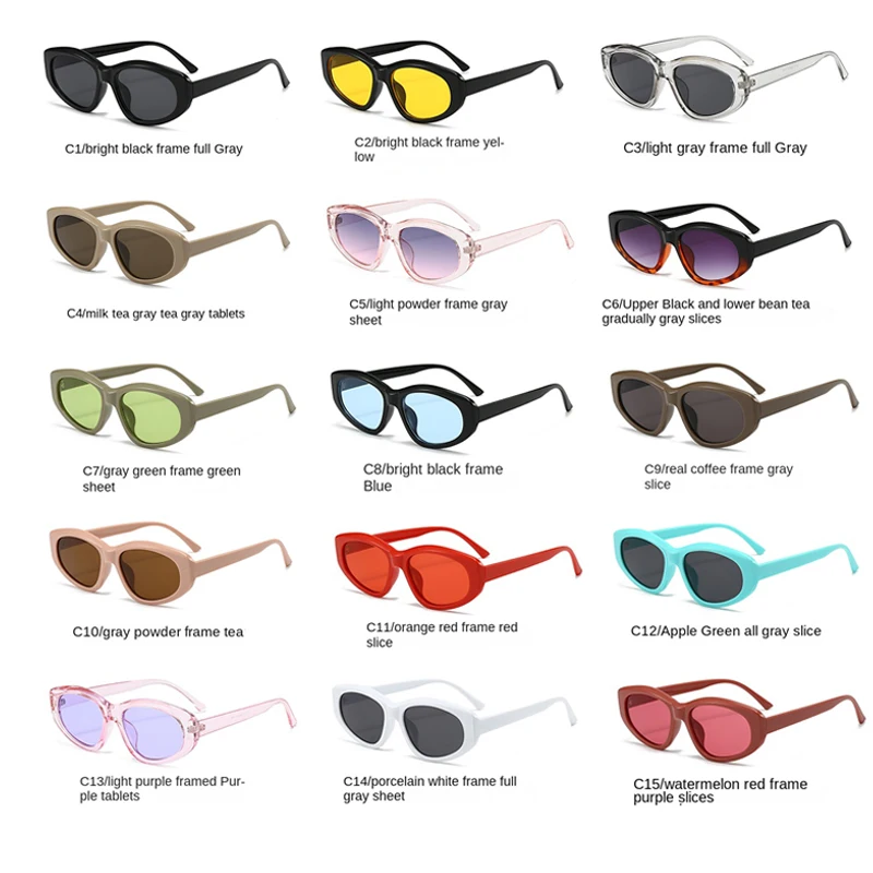 خمر الملونة القط العين النظارات الشمسية النساء الرجال العلامة التجارية مصمم ظلال Revelry نظارات شمسية للحفلات سيدة رجل UV400 نظارات واقية #5