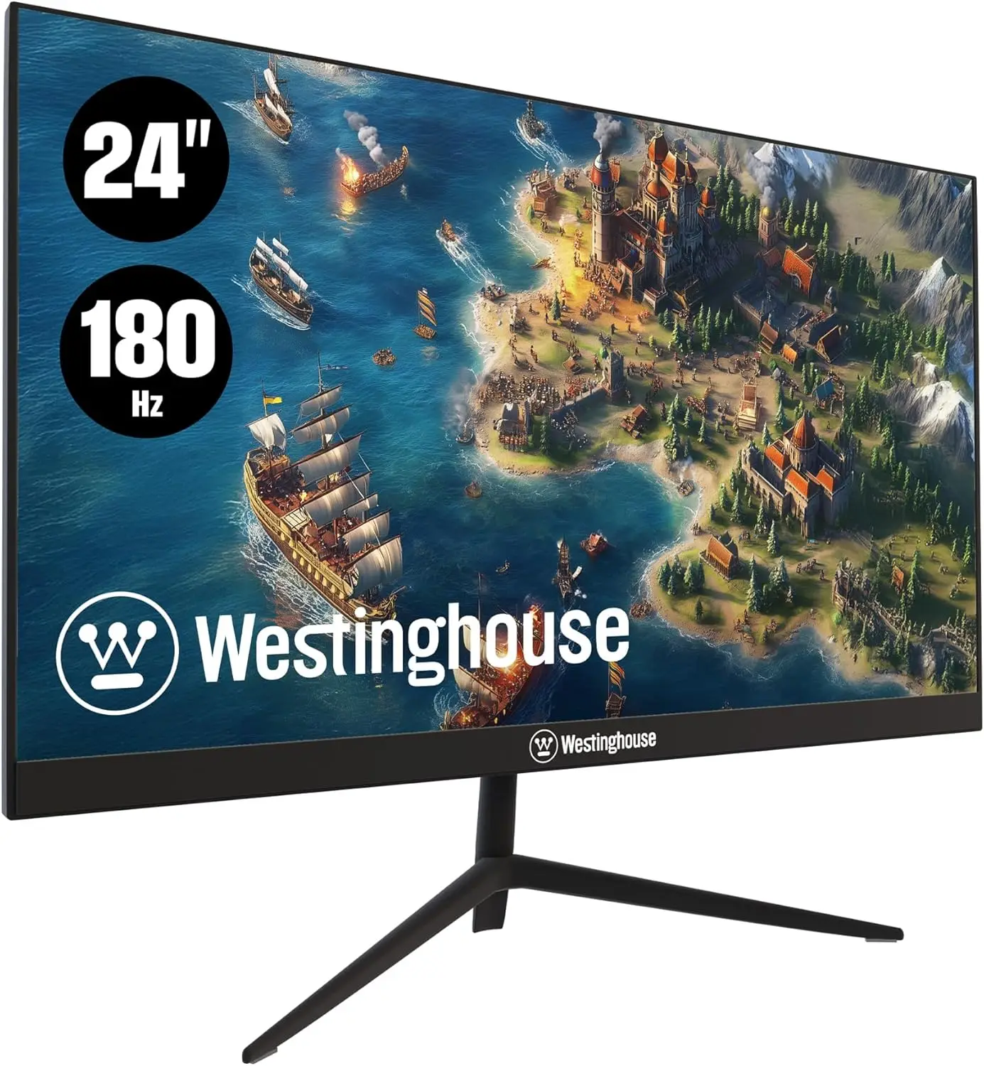 

24-дюймовый игровой монитор, 180 Гц, 1 мс, AMD FreeSync, Low Motion Blur, Full HD IPS-дисплей для ПК и консольных игр