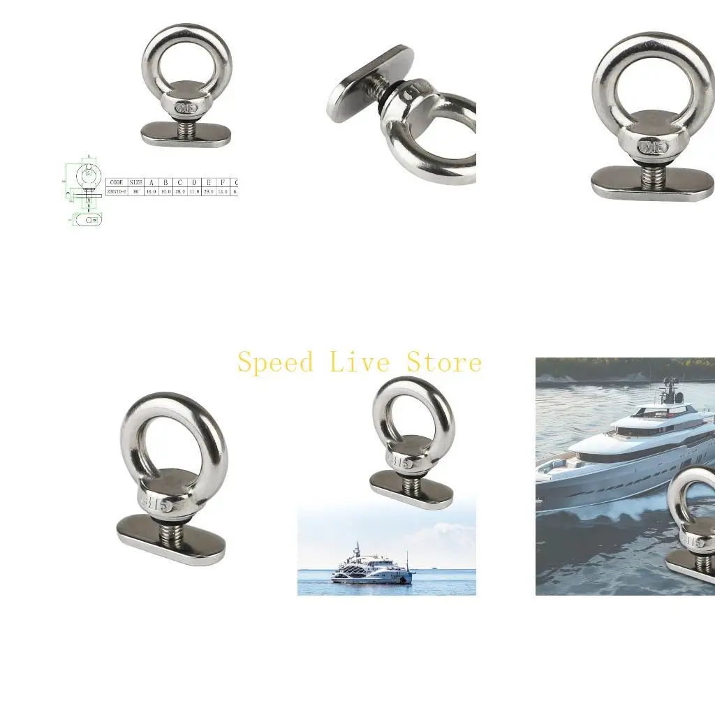 

547C соленая вода устойчивая привязывает проушину держателя следа для установки оборудования шлюпки