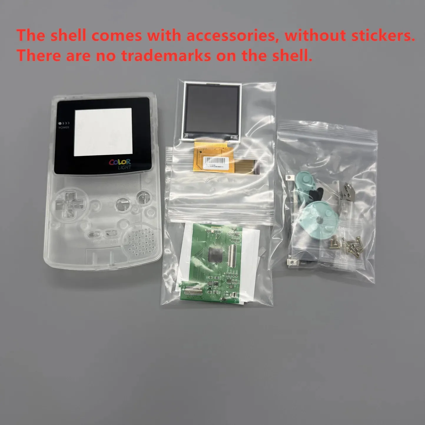 Łatwa instalacja, 2.2-calowy ekran IPS LCD o wysokiej jasności + pełny zestaw obudowy do Game Boy Color GBC, części zamienne do modyfikacji. — zdjęcie produktu 2