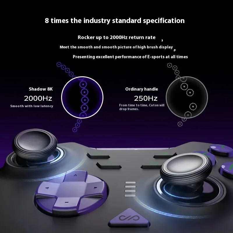 PXN P5 8K Drei Modus Wireless Gamepad 8000Hz Polling Rate Hall Trigger Gamepads Game Controller Für PC NS Smartphone anpassen