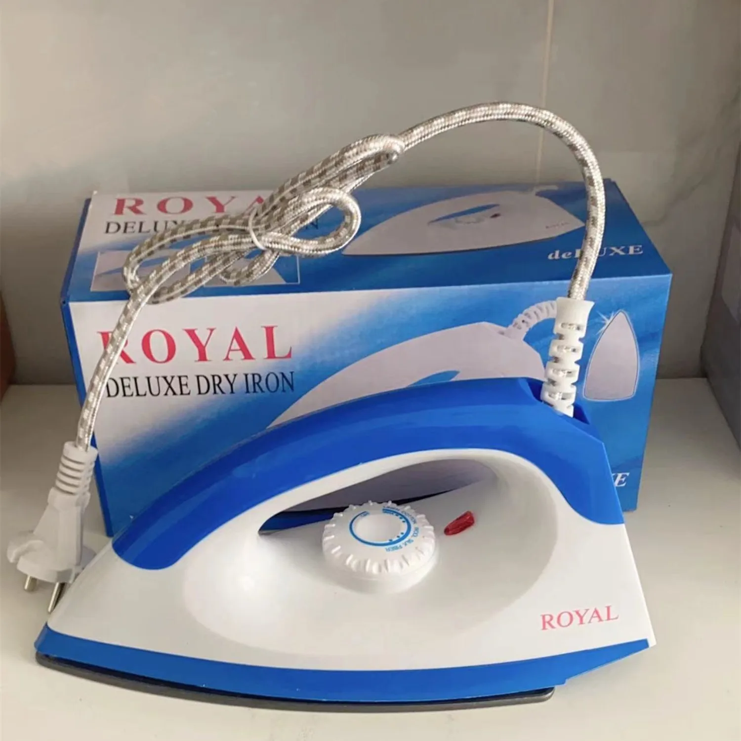 Portable Dry Iron Electric Iron 1000W Electric Heat Press Machine for Quilting and Sewing Clothes Dry Ironing, No Steam No Holes