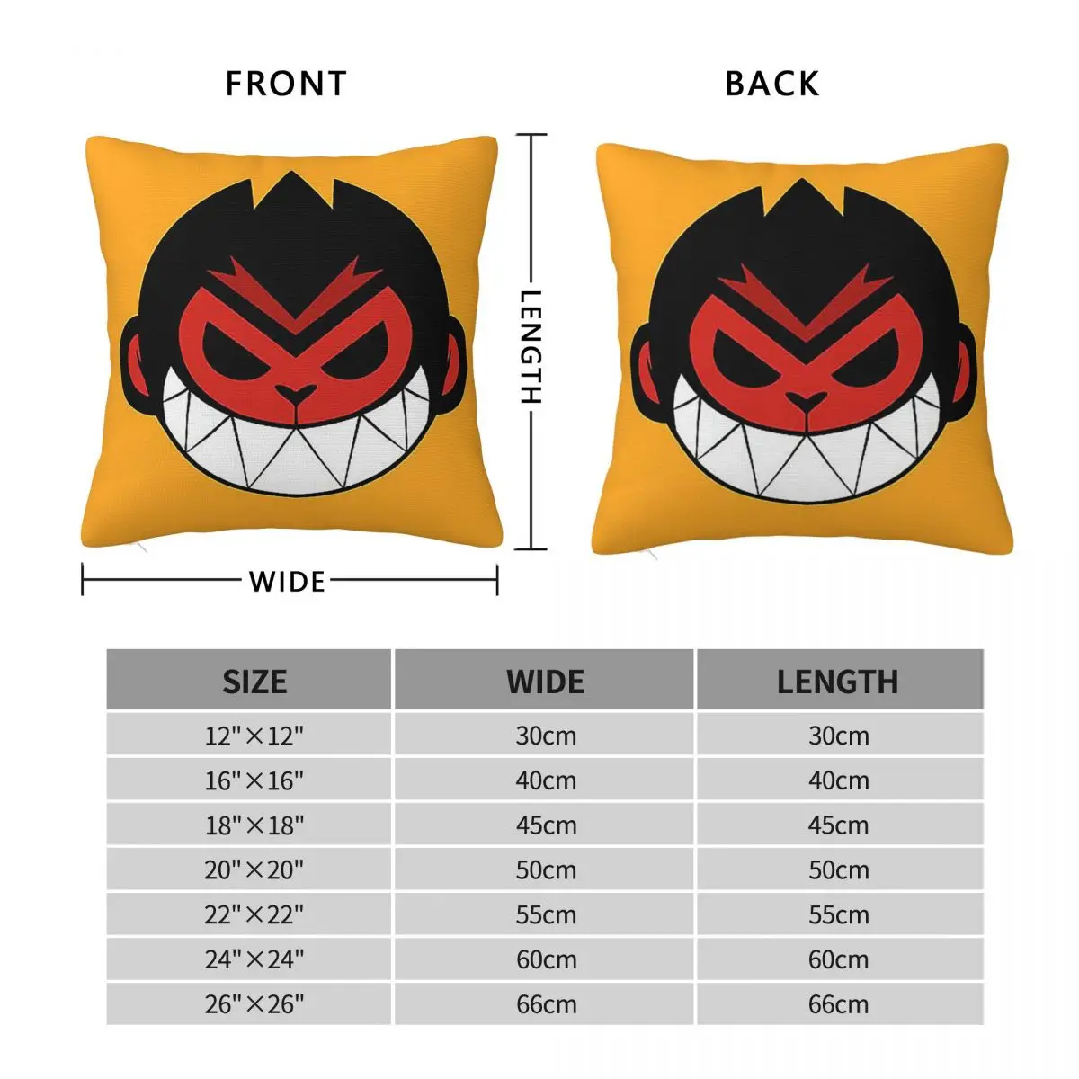 Monkie Kid Square Pillowcase Pillow Cover Polyester Cushion Zip Decorative Comfort Throw Pillow for Home Car