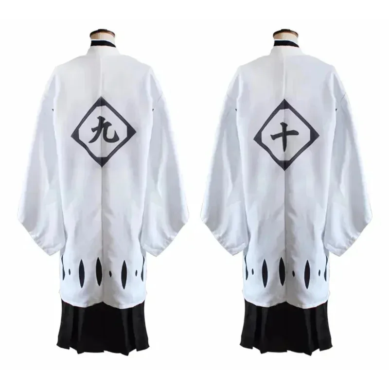COSZTKHP No.13 بليتش الأبيض هاوري تأثيري حلي الكابتن عباءة قصيرة/طويلة الأكمام عباءة هالوين كرنفال حفلة زي
