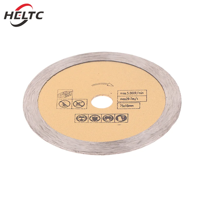 

3 Inche Diamond Saw Blade 75mm Stone Cutting Disc Mini Toothless Cut Off Wheel For Marble CeramicConcrete Granite Cutting