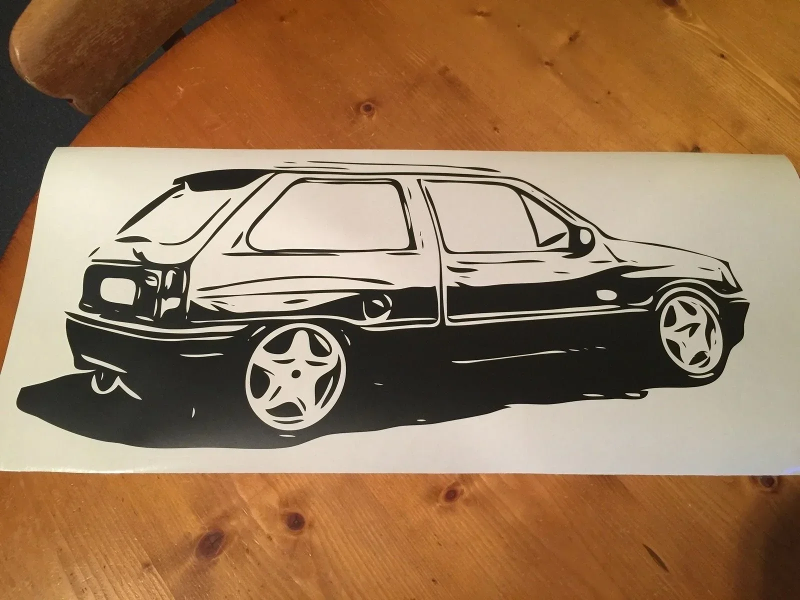 For Vauxhall Nova GTE SR Corsa Opel Retro Wall Art Sticker 25