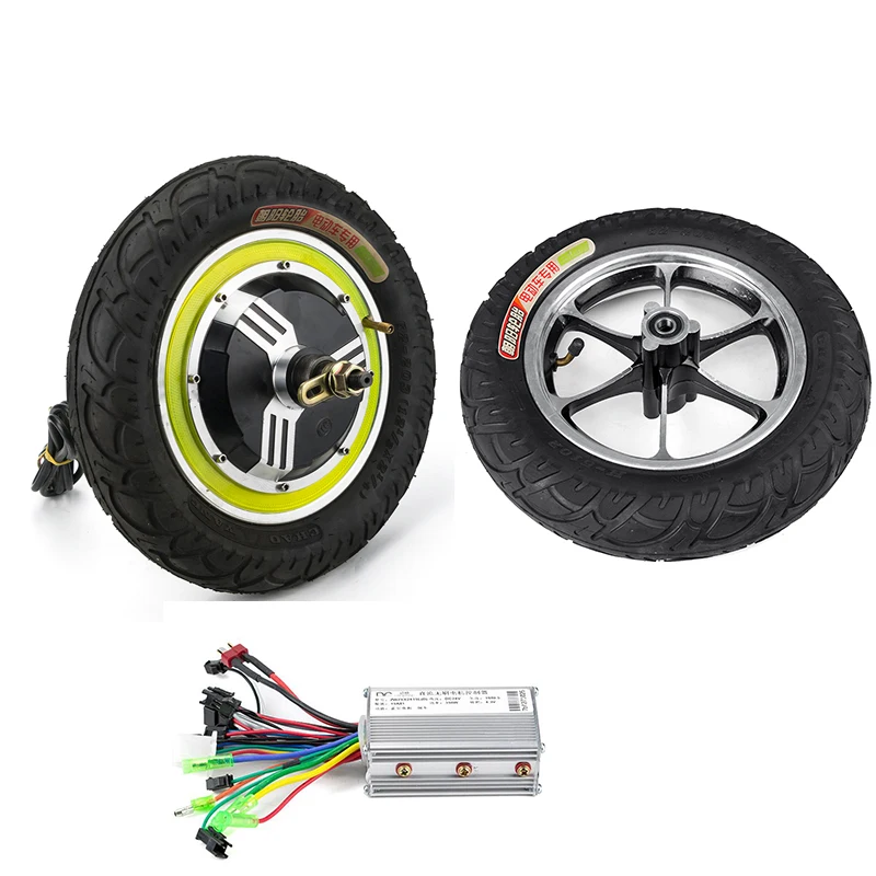 12 inch 24V36V48V 350W BLDC Brushless Non-Gear Hub Motor Accessories Set Hub Motor Wheel for Electric Scooter custom