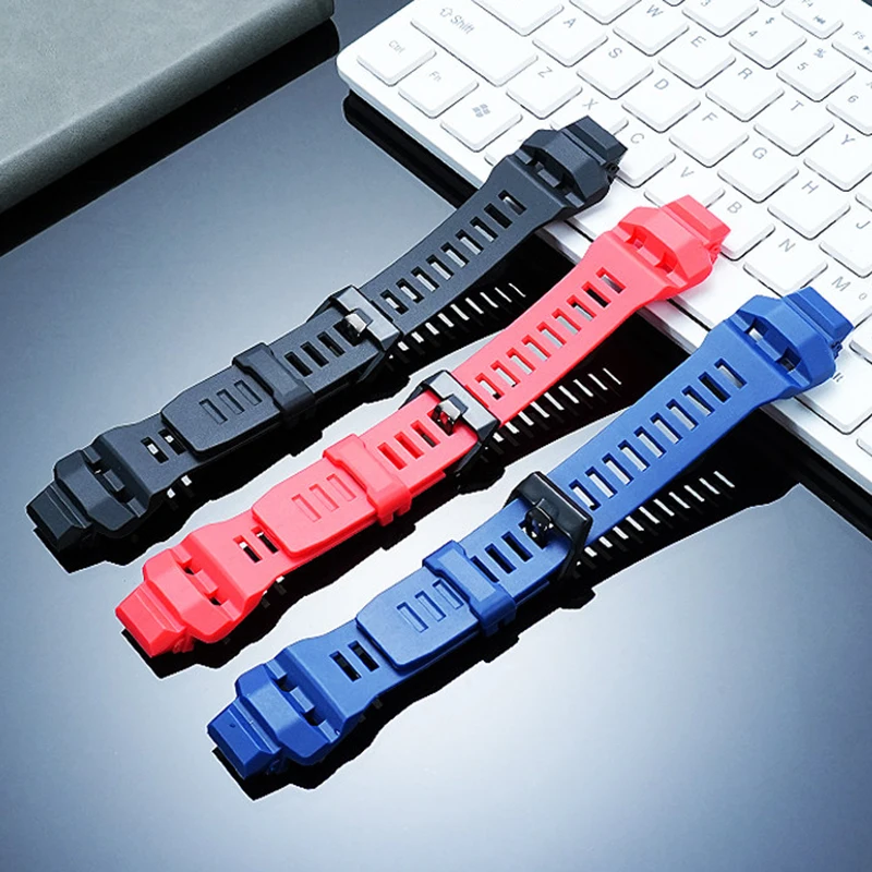 New silicone watch strap for CASIO watch 3475 cat man GBD-H1000 modified resin silicone watchband men's bracelet wristband belt view 4