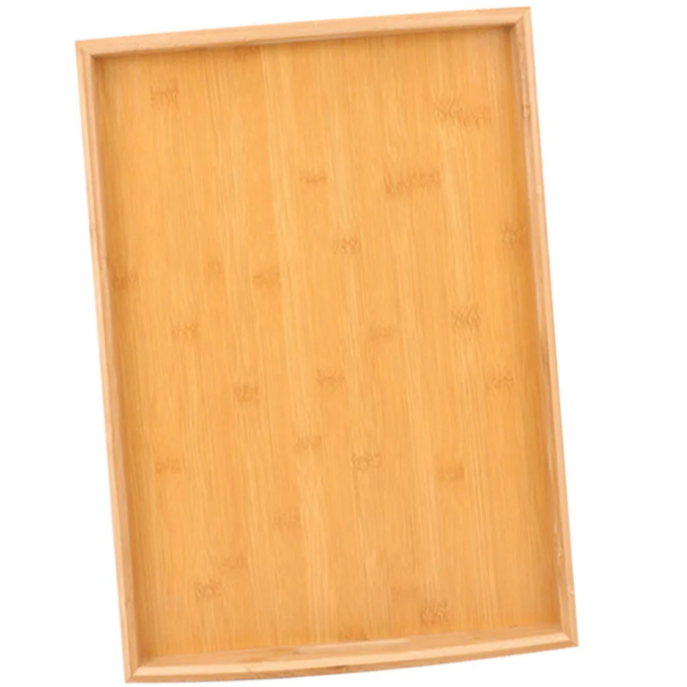 

Bamboo Serving Tray Condiment Tray For Kitchen Fruit Dessert Snack Storage Decorative Plate Household Coffee Tea