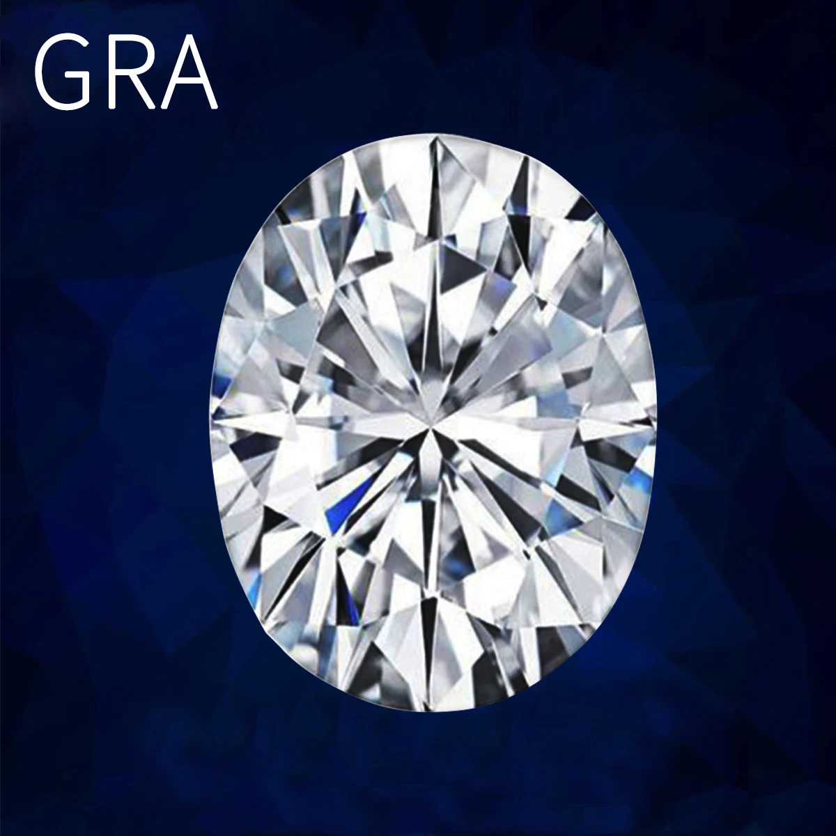 จริงรูปไข่ Moissanite หลวมอัญมณี0.1ct To 8ct D สี VVS1ที่ยอดเยี่ยม Pass เพชรเครื่องทดสอบ GRA ใบรับรองหมั้น