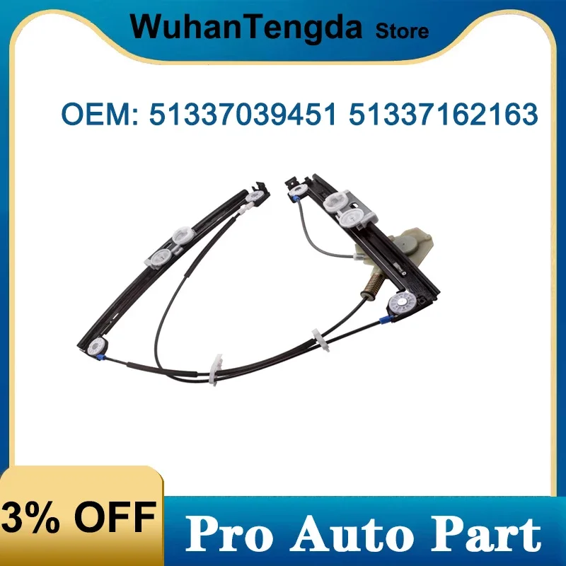 51337039451 51337039452 Front Left Window Lifter Window Regulator without Engine for Mini Cooper R50 R52 67626955875 67626955876