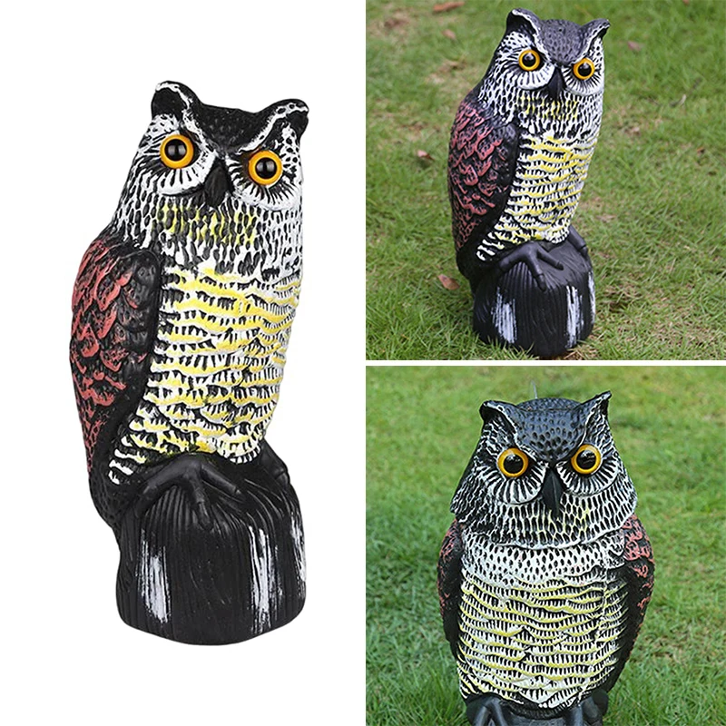 

Garden Orchard Bird Scarer Replica Owl Ornament Fake Bird