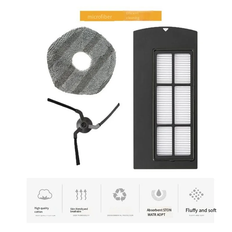 A21F-Fit For Eufy X9 Pro Robot Vacuum Replacement Parts Side Brush Hepa Filter Mop Cloth Accessories