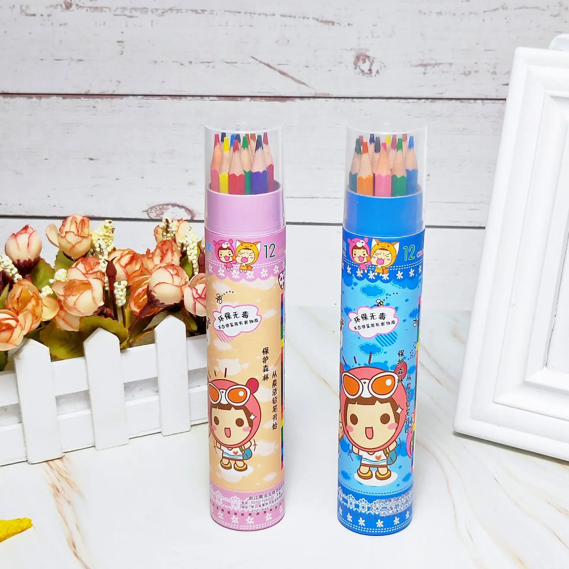 Xinh Xắn 48 Bút Chì Màu Bộ Dành Cho Nghệ Thuật Dụng Cụ Bút Văn Phòng Phẩm Bộ Hoạt Hình Dầu Vẽ Bút Sáp Màu Cho Trẻ Em Tranh Nghệ Thuật nguồn Cung Cấp