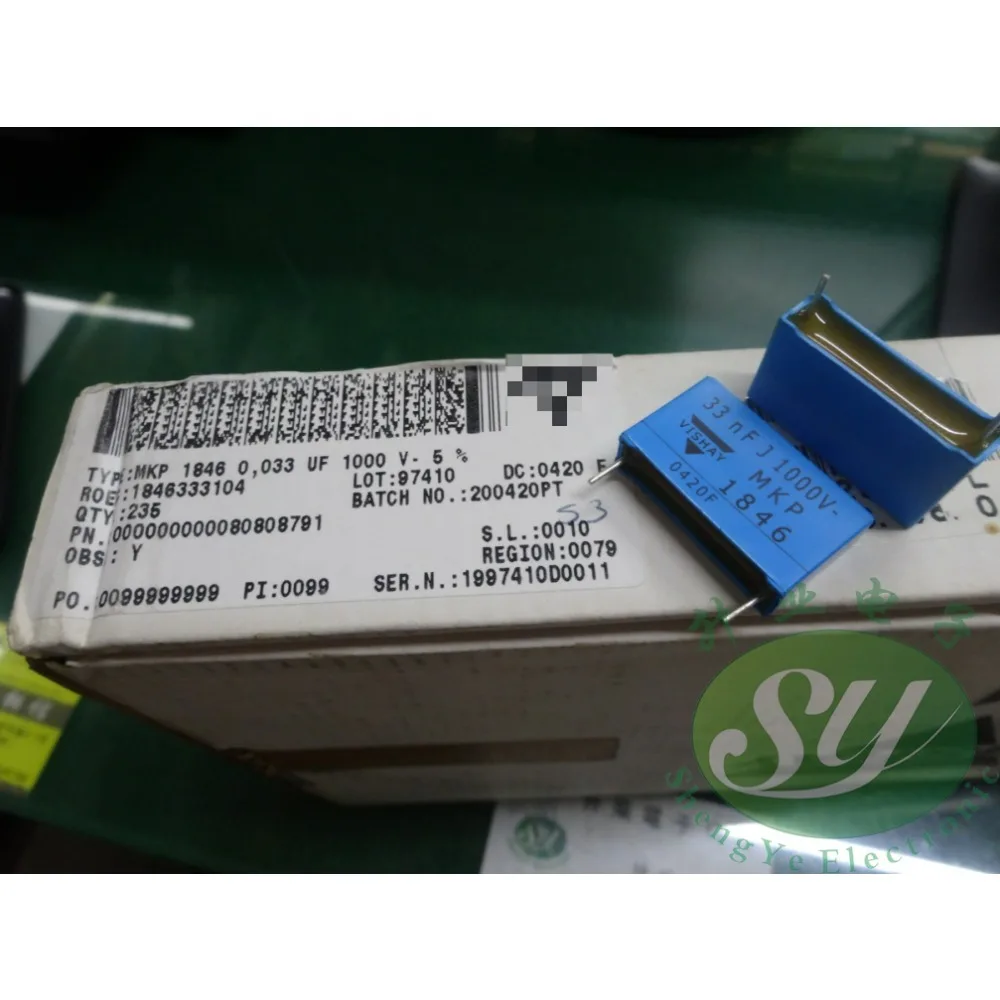 5PCS MKP1846 0.033uf/1000V 33nf 333 brand new 22.5mm film capacitor