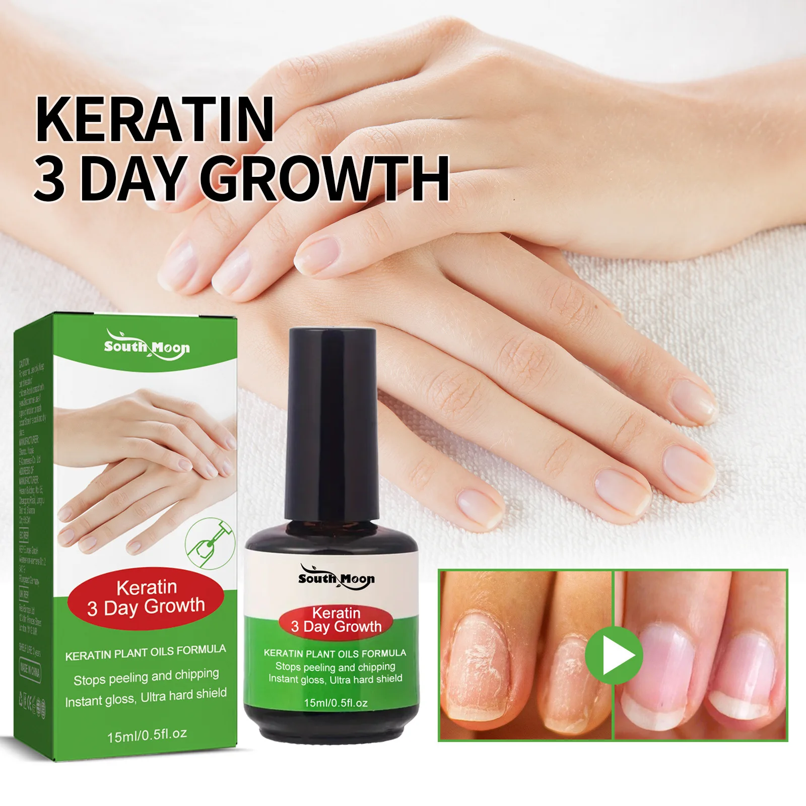 

Nail Repair Fluid Damaged Discolored Fingernail Strengthened Solution Fast Growing Strong Nails Serum Anti-Brittle Nail Essence