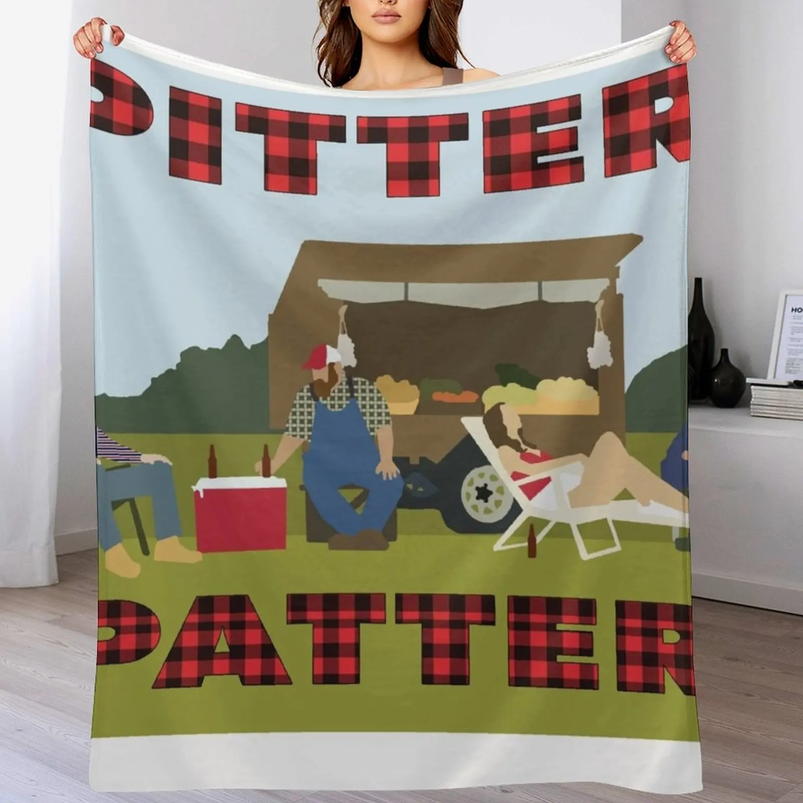 Letterkenny Produce Stand Throw Blanket cosplay anime Picnic Vintage Blankets