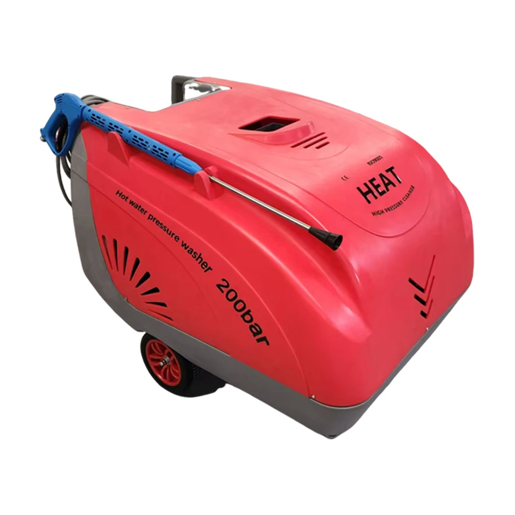 Diesel-Powered Heavy Duty High-Pressure Cleaning Machine 200bar Hot Water Residue-Free Cleaning for Heavy Oil Stains
