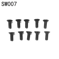 10pcs M4x10mm Screw SW007 for JLB Racing CHEETAH 11101 21101 J3 Speed 1/10 RC Car Upgrade Parts Spare Accessories