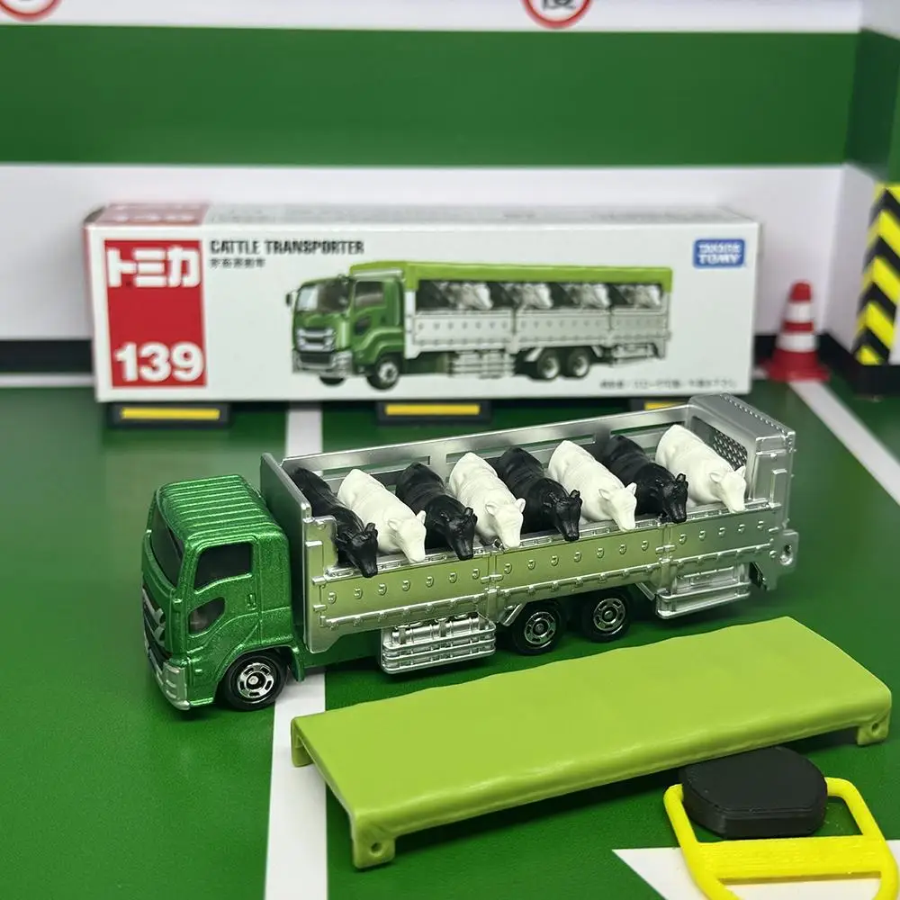 TAKARA TOMY ยาวประเภท TOMICA เบอร์ 139 วัว Transporter ของเล่นโลหะผสมยานยนต์โลหะ Diecast รุ่นเด็ก Xmas ของขวัญของเล่นสําหรับชาย