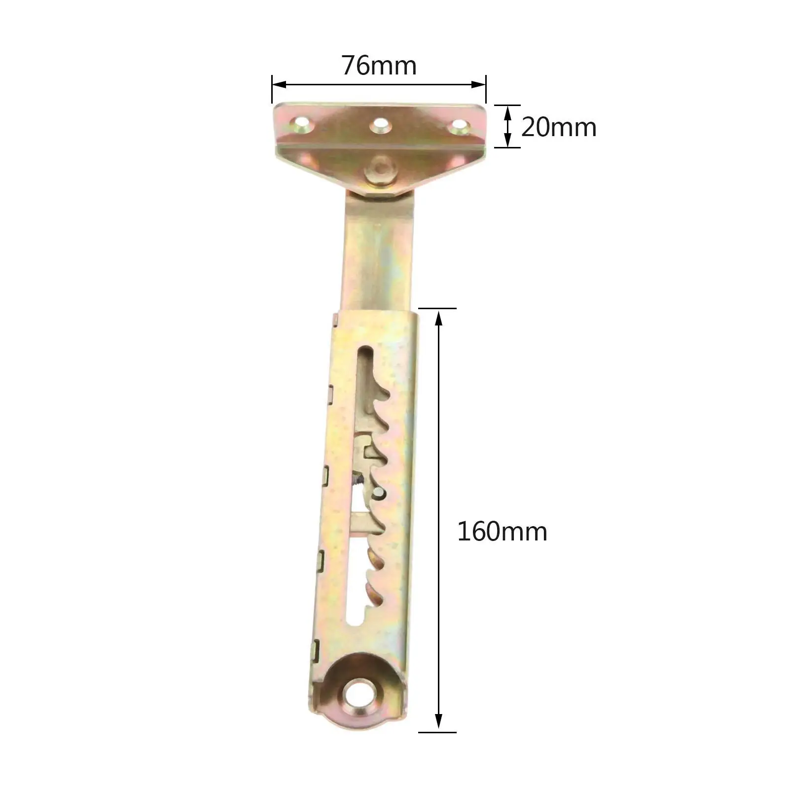 Folding Sofa Lifting Hinge Adjustable Angle Iron Hardware Ratchet Hinge for Home Furniture Assembly