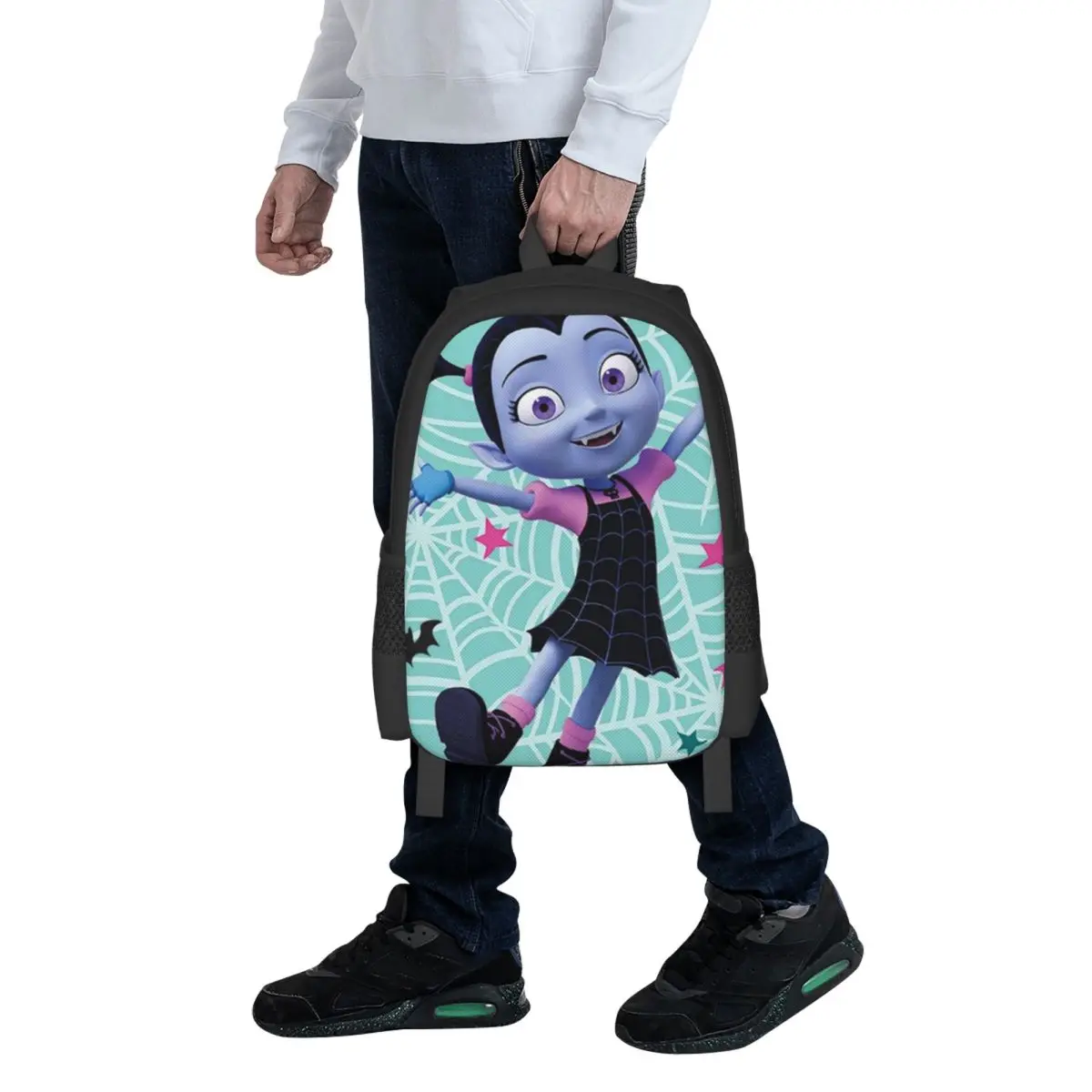 

Girls Vampirina Print Student Backpack School Bag Hiking Travel Daypack for Boys Girls Fashion Bookbag Shoulder Bags