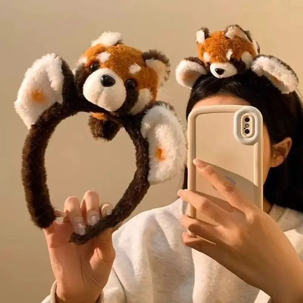 Ikat Rambut Lucu Ringan Ikat Rambut Boneka Rakun yang Dapat Disesuaikan Anti Selip untuk Cosplay
