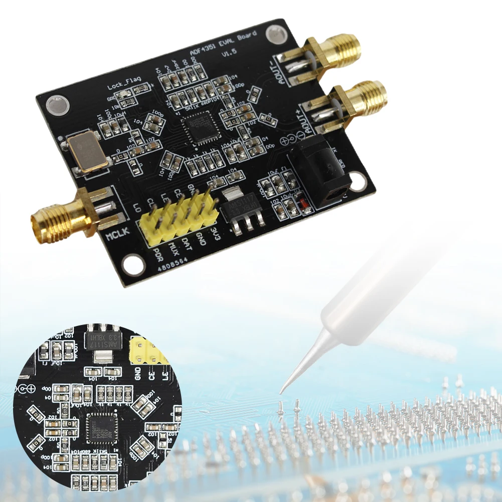 Generador de señal RF ADF4351, 135M-4,4 GHz, fuente de señal RF, sintetizador de frecuencia PLL, módulo de fuente de señal RF de bucle bloqueado de fase