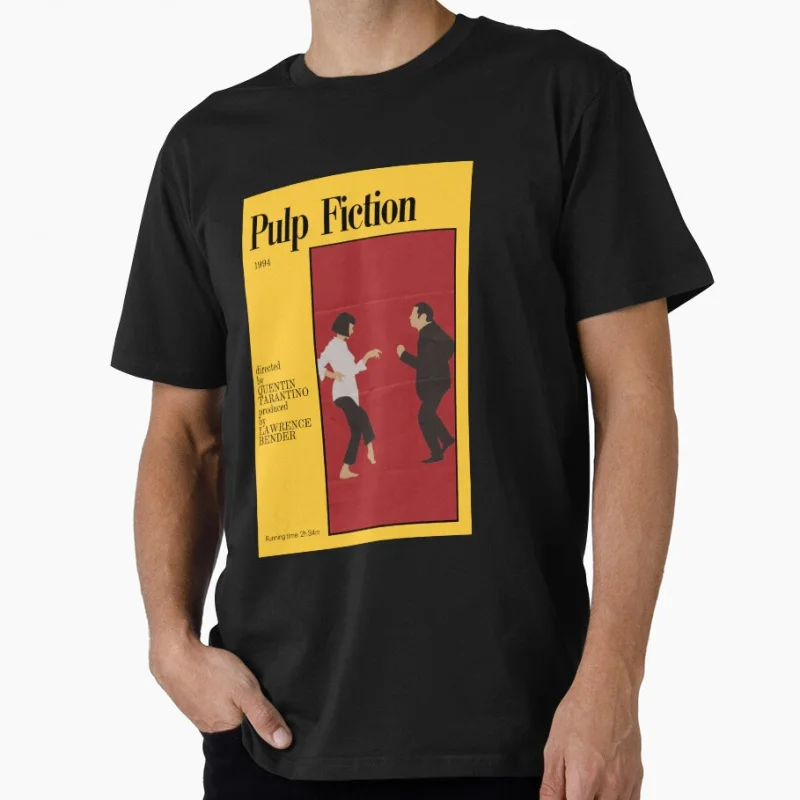 

Pulp Fiction Poster Cult classic movie Gift t shirt for men Large size tops S-6xl 100% cotton printed clothes