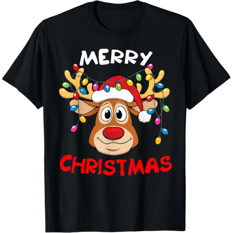 

Merry Christmas Reindeer Xmas Family Men Women T-Shirt