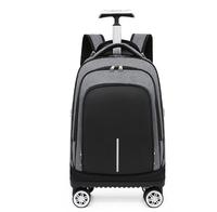 School Rolling Backpack School Trolley Bags Spinner Suitcase Carry On Hand Luggage  20 Inch Men Travel Rolling luggage Backpack