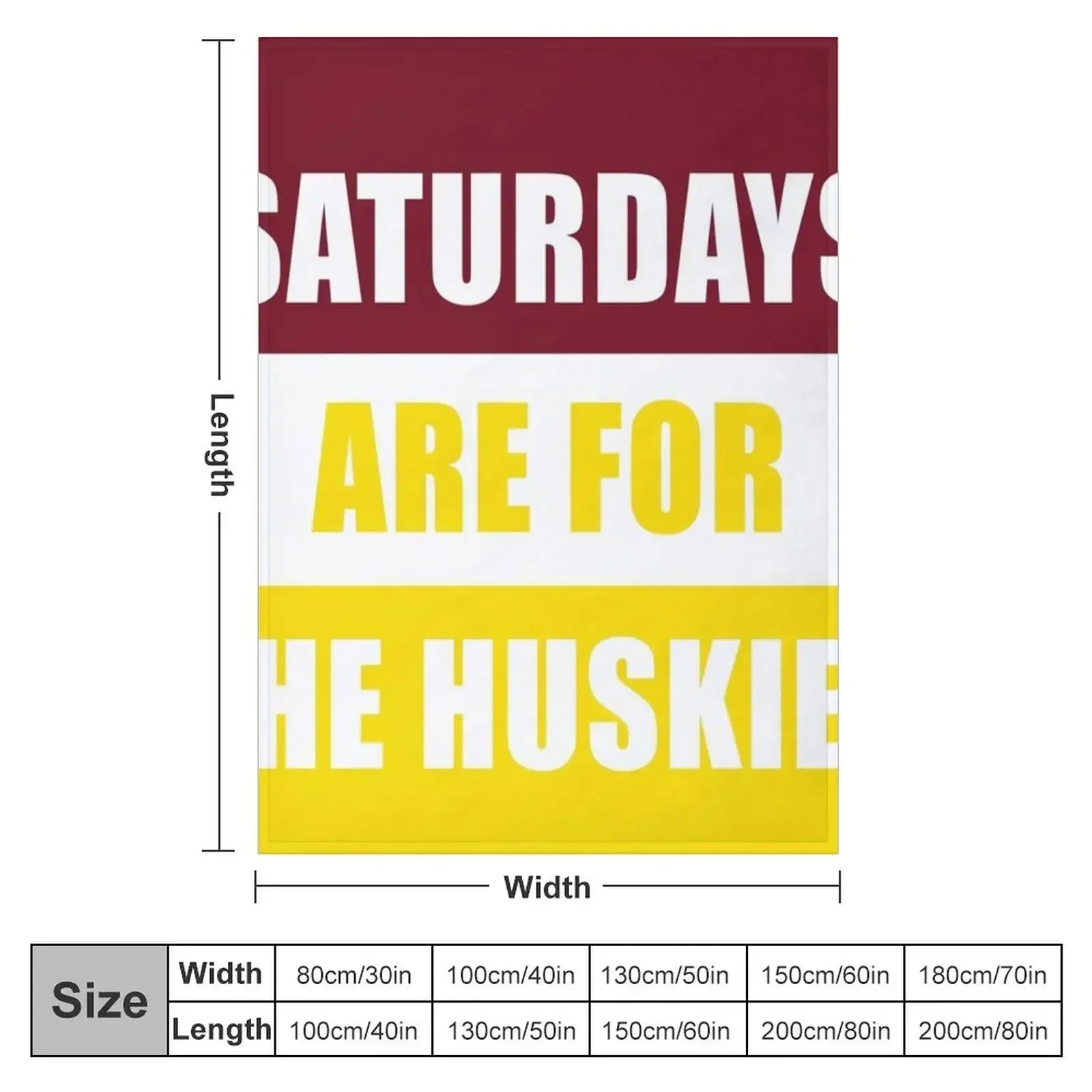 Saturdays are for the huskies - Bloomsburg University Throw Blanket Retros manga Designers for winter Blankets