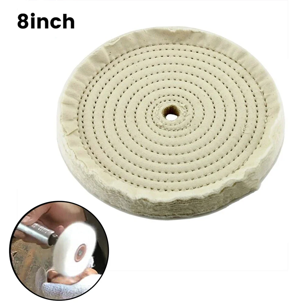 

Cotton Buffing Wheel 8 for Metal Jewelry Wood Ceramics Glass Clocks Polishing 50ply Design for Superior Results