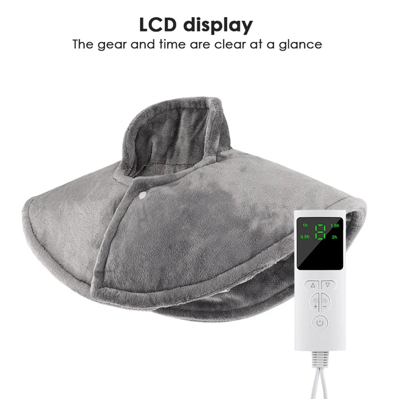 피로 완화를 위한 ABLE-전기 온열 패드 일정한 온도의 뜨거운 압축 목과 어깨 가열 숄 워머 미국 플러그