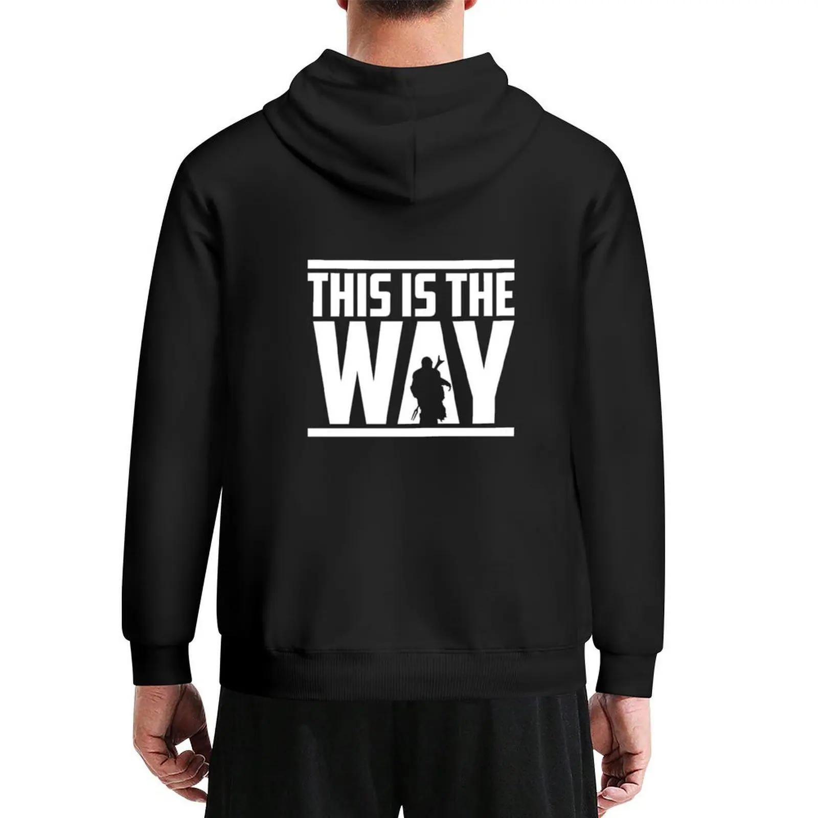 

this is the way-quotes Hoodie korean clothes autumn jacket men men's sweat-shirt set men's sweat-shirt anime hoodie