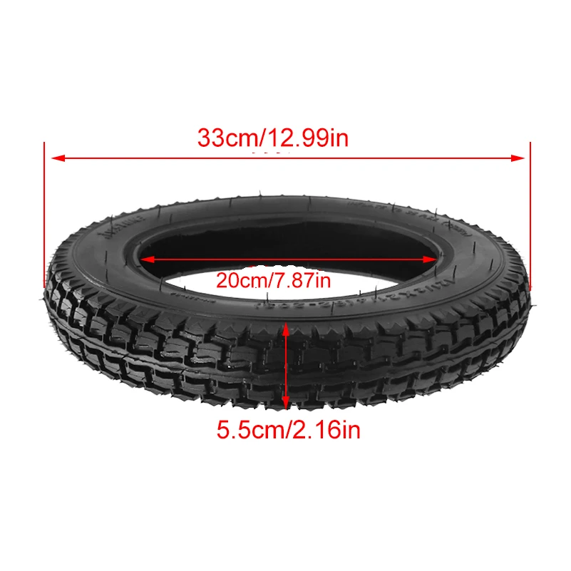 12-Inch Tires 12 1/2 X 2 1/4 (62-203) Fit Many Gas Electric Scooter E-Bike Wheel Tire Inner Tube Accessories view 2