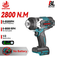 ONEVAN Brushless Cordless Electric Impact Wrench 2800W Power Handheld Screwdriver Car Repair Tool For Makita 18V Battery Pin