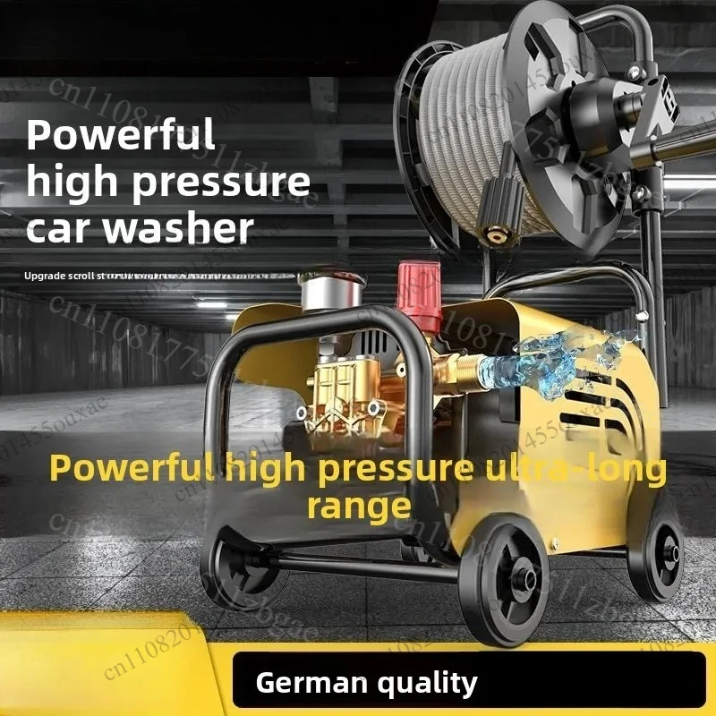 220V Portable Ultra‑High‑Pressure Car Washing Machine, High Power Plug‑in Electric Full Set Household Car Washer Cleaning Tool
